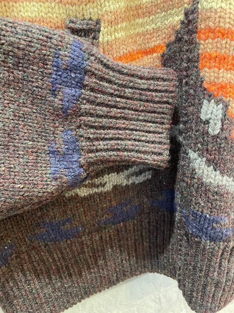 ⭐︎美品　Harley-Davidson カウチンセーターLブラウンウール100%