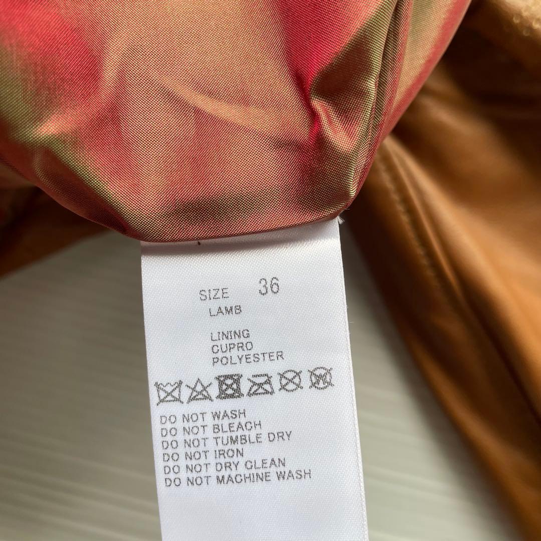 新品　TOMORROWLAND レザージャケット　ブルゾン　ラムレザー　羊革