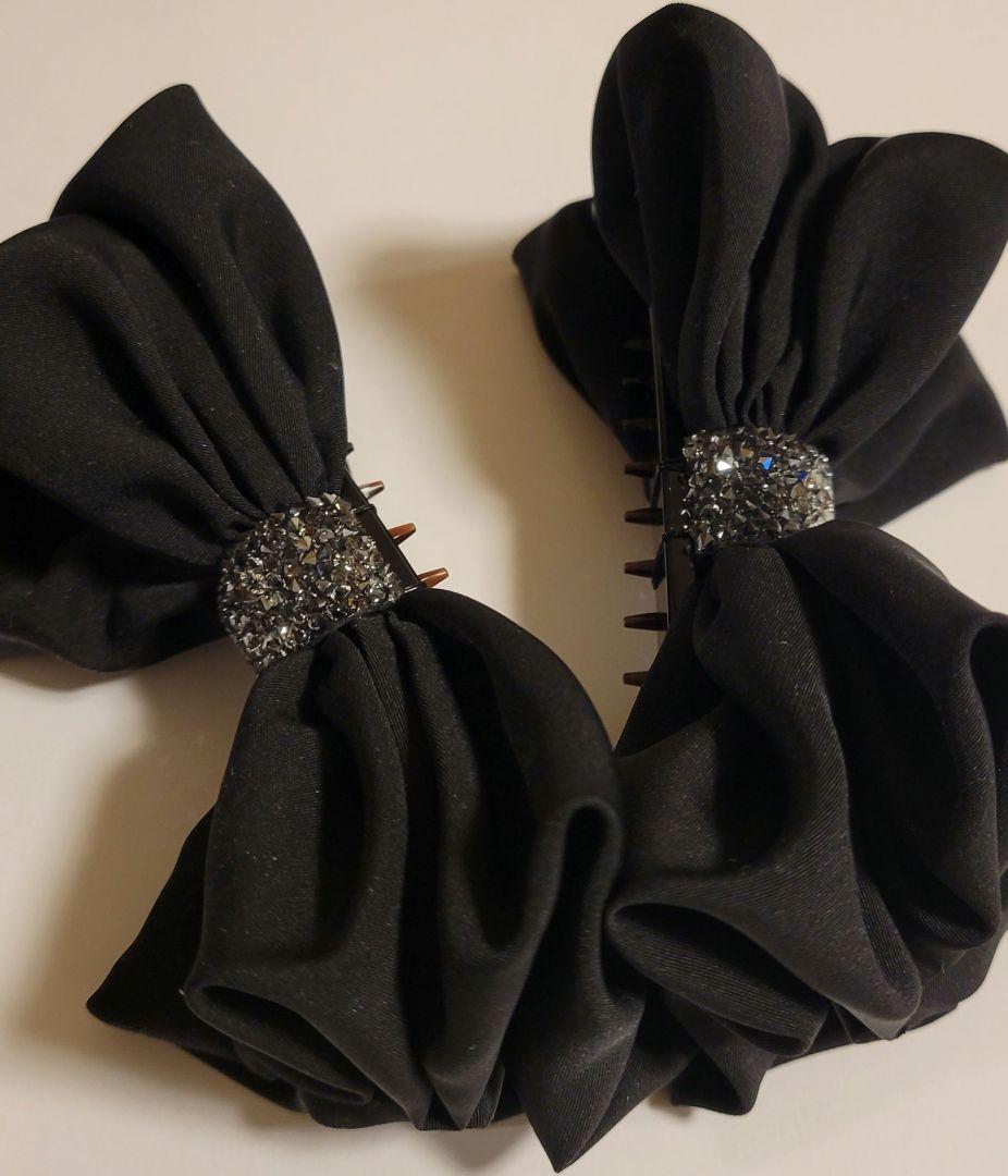 ラフィネリボン バナナクリップ(ブラック)