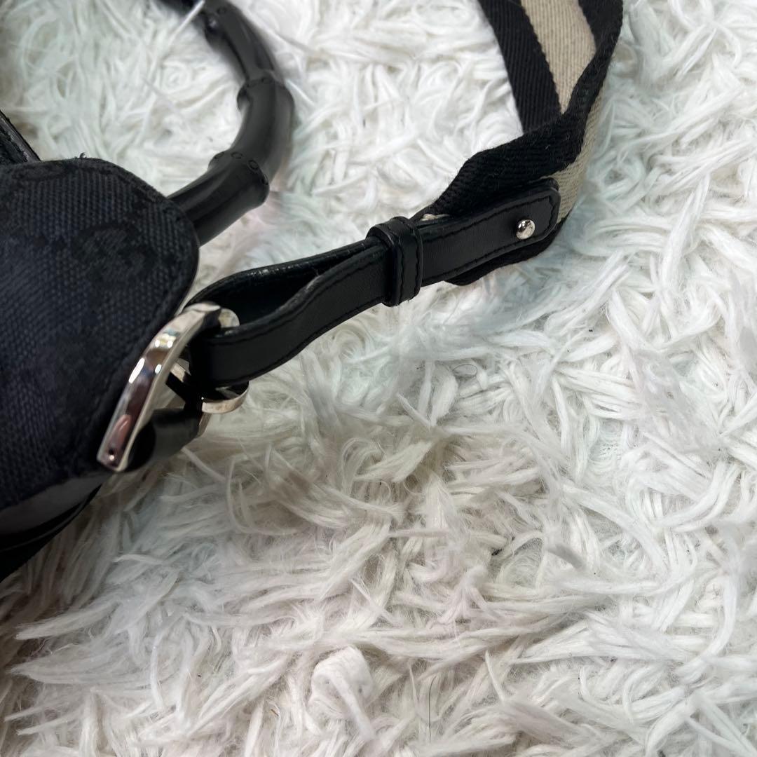 美品✨GUCCI ショルダーバッグ GG柄　シェリーライン バンブー 2way