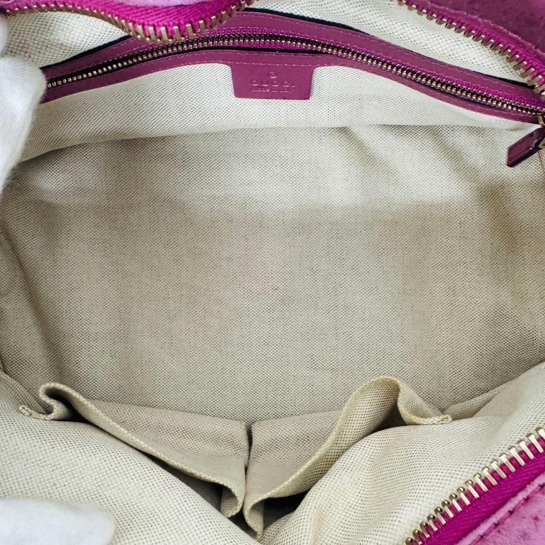 ✨GUCCI✨グッチ✨GG柄✨ブラウン✨ピンク✨ハンドバッグ✨