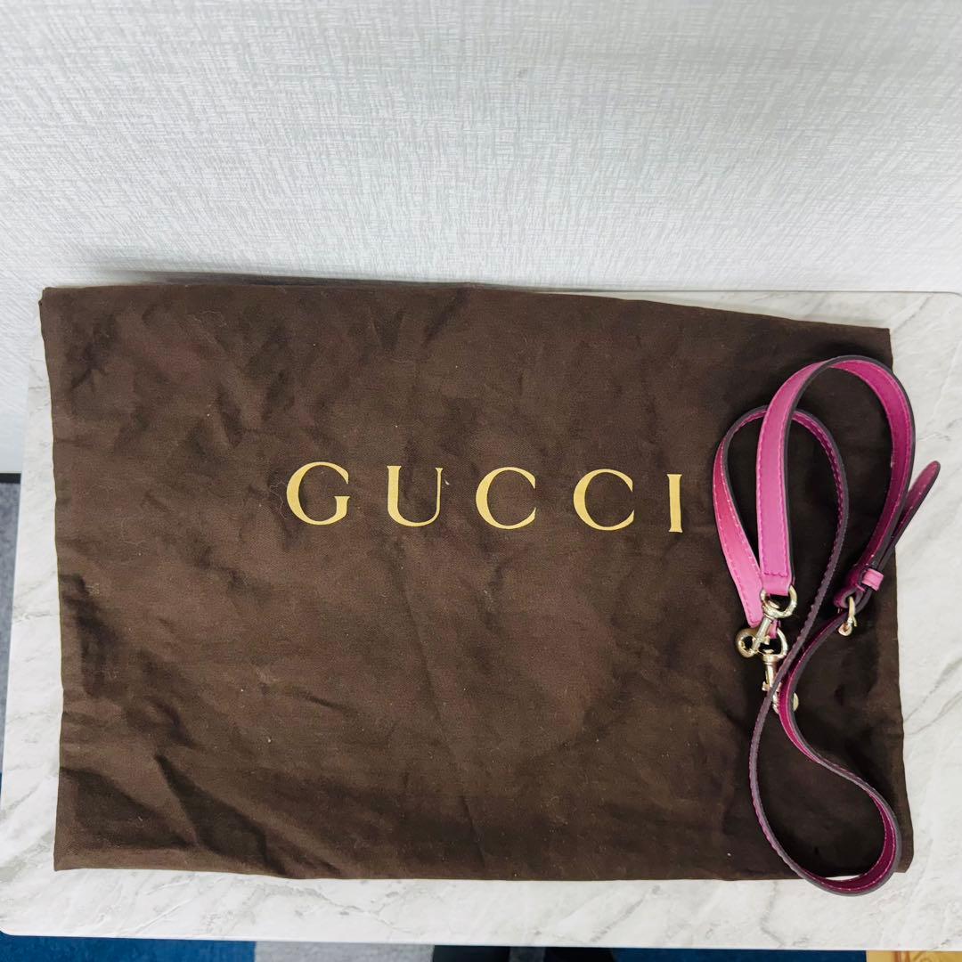 ✨GUCCI✨グッチ✨GG柄✨ブラウン✨ピンク✨ハンドバッグ✨