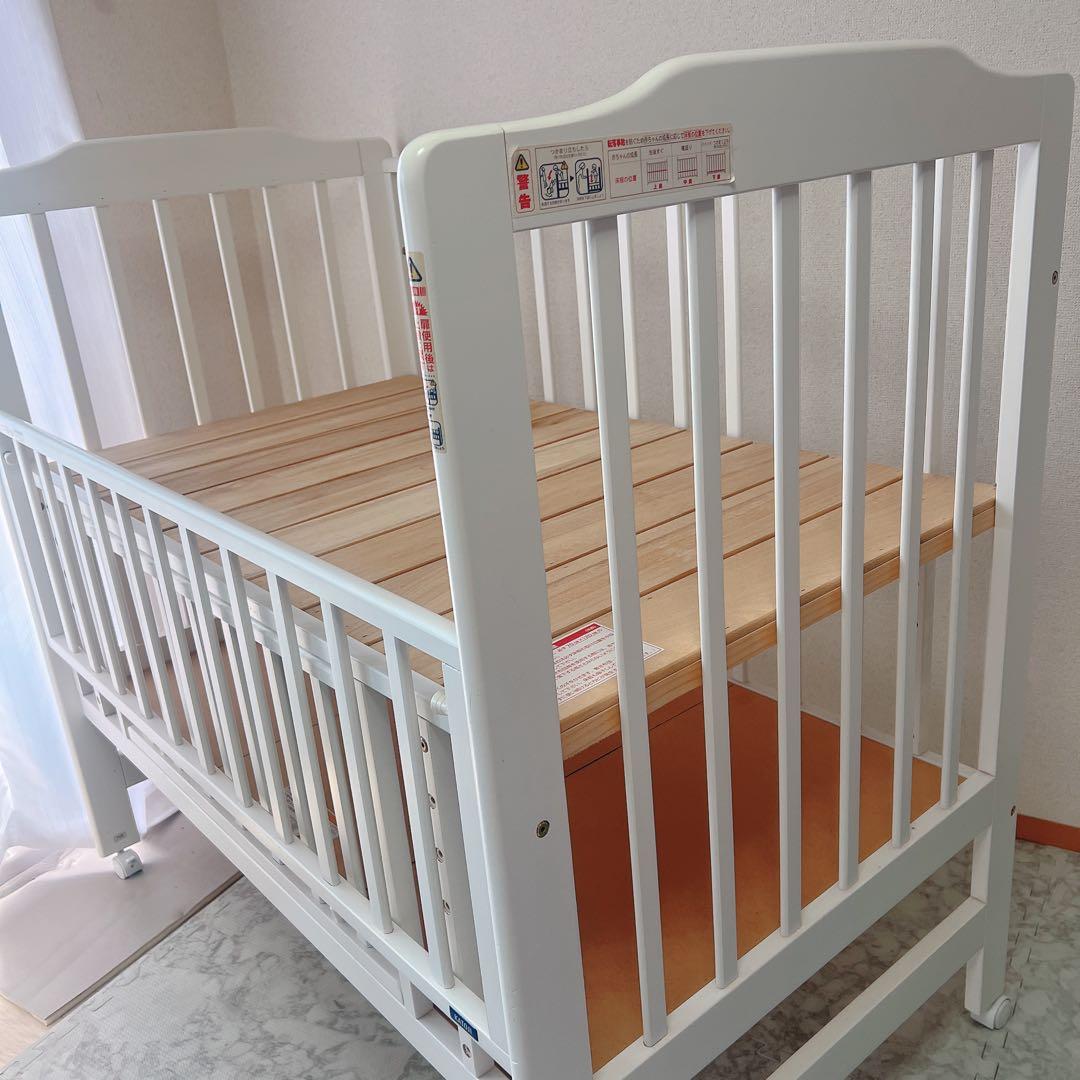 先着値下げ✳︎カトージ ベビーベッド ハイタイプ 送料込 説明書付き