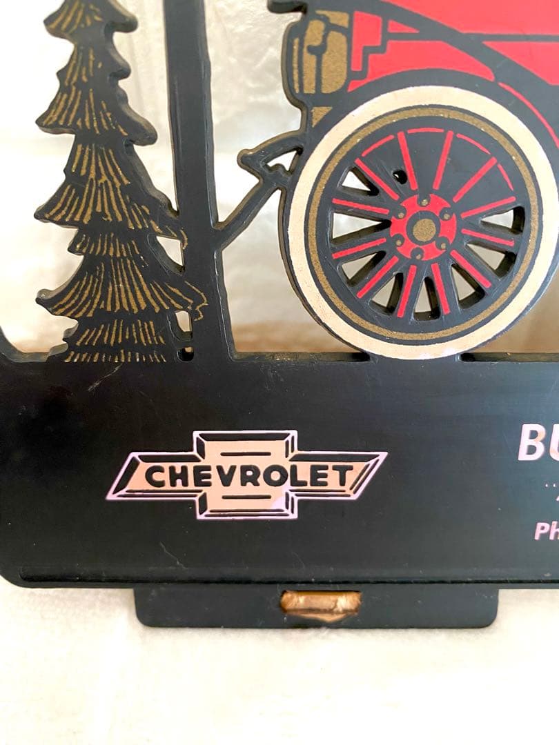 ✴︎1950～70‘S製レア物　シボレー ヴィンテージ広告/クラッシックカー壁掛け