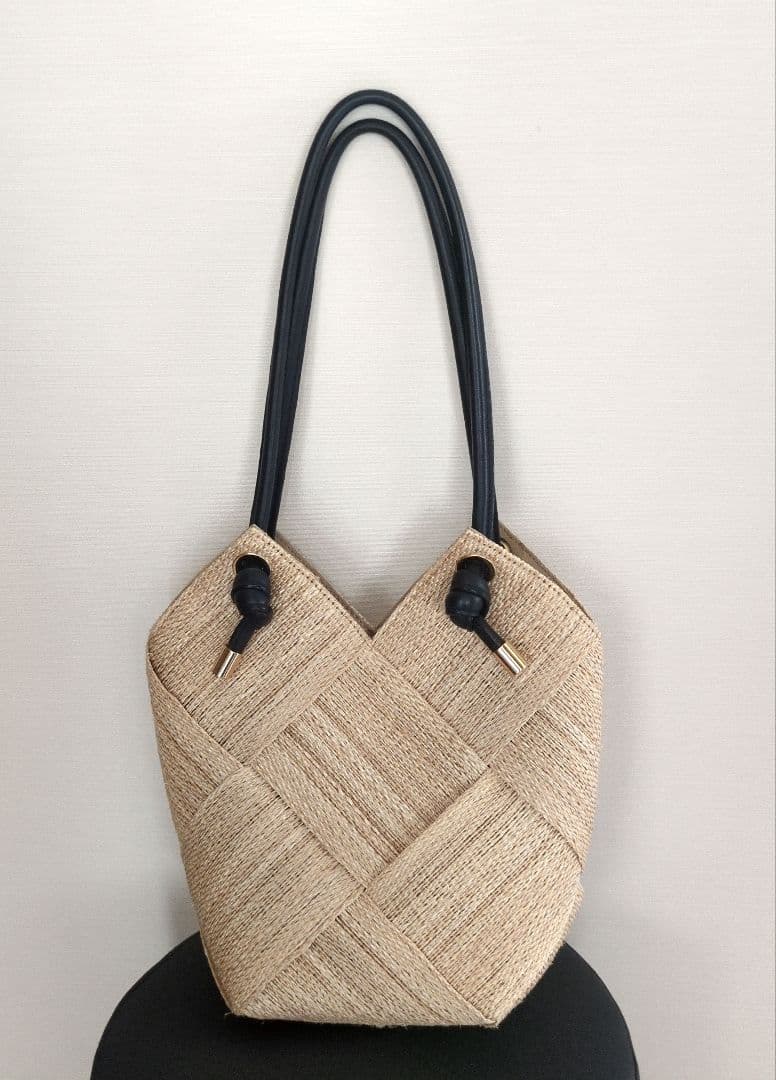 ヴィオラドーロ かごバッグ アバカ メッシュ VIOLAd'ORO V8486