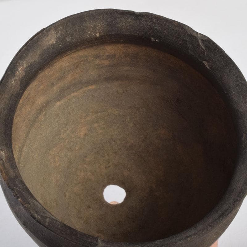 朝鮮美術　須恵器　新羅土器　新羅無細土　持ち手付壷　V　8924