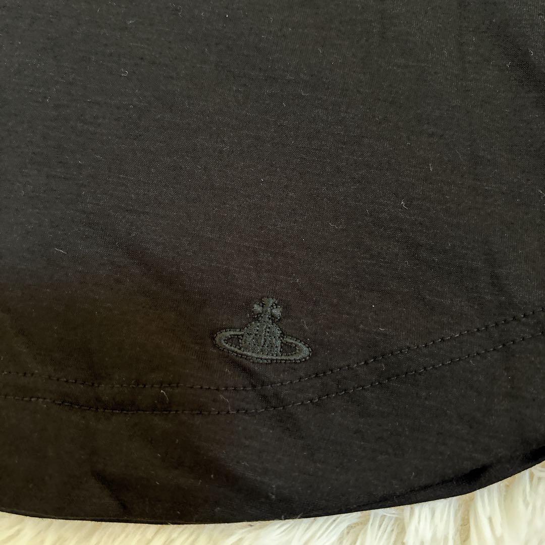 ヴィヴィアンウエストウッド ボウタイ リボン ブラウス 異素材 オーブ刺繍