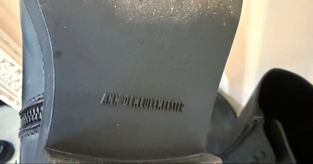 美品 ann demeulemeester バッグレースアップブーツ