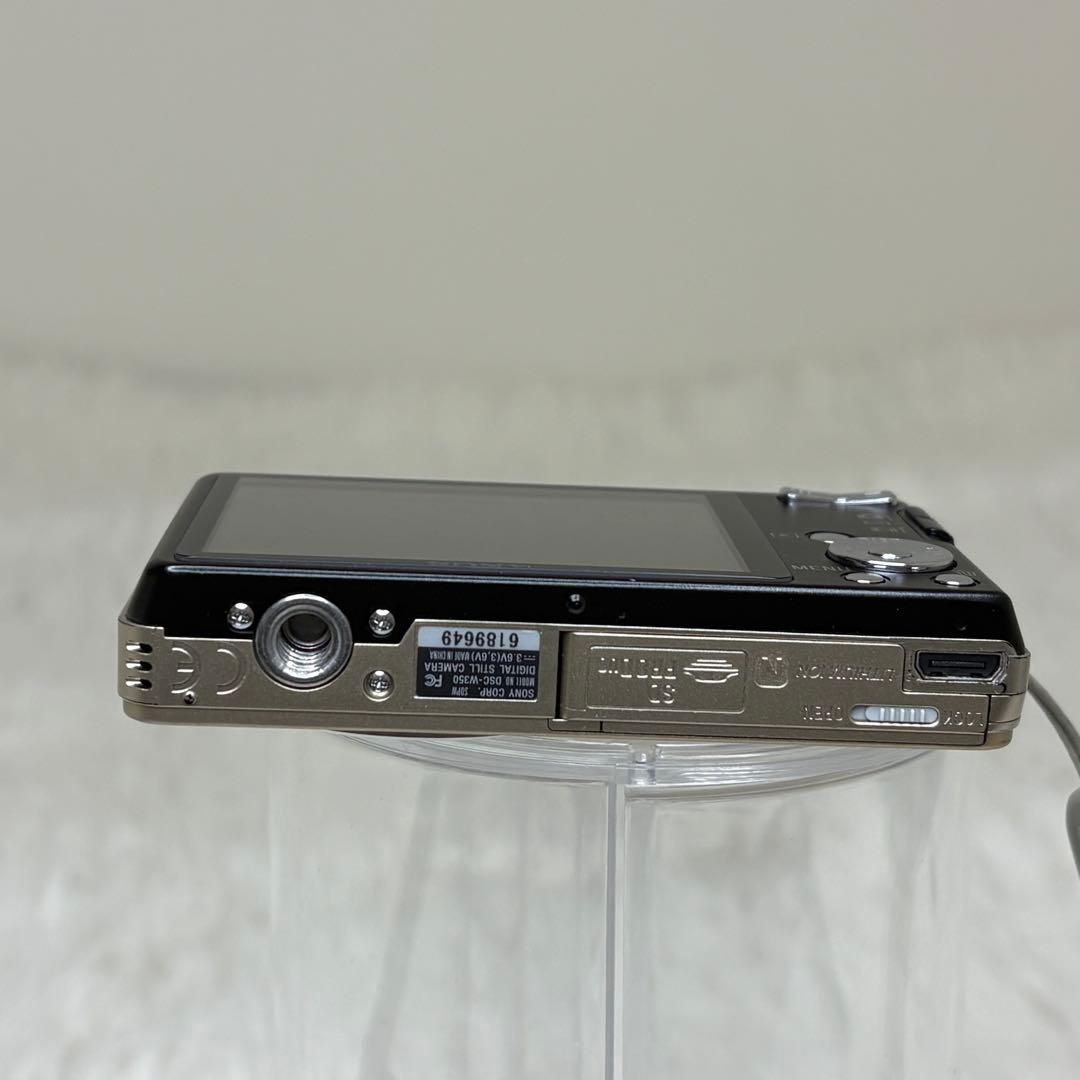 美品　SONY カメラ　DSC-W350 充電器　箱　ゴールド　コンデジ　動作品