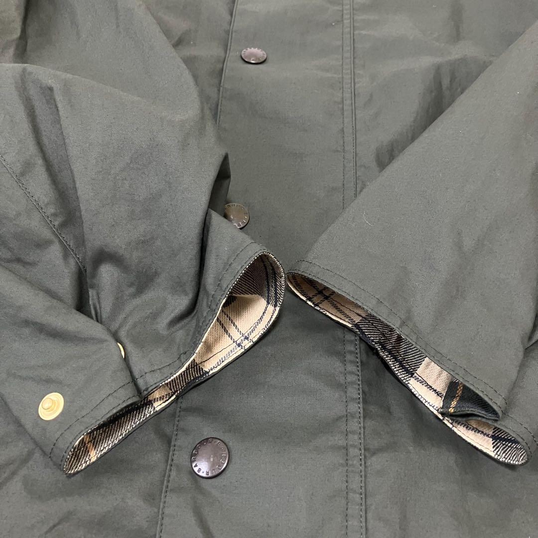 新品/Barbour/OS BURGHLEY JS/ステンカラーコート/カーキ