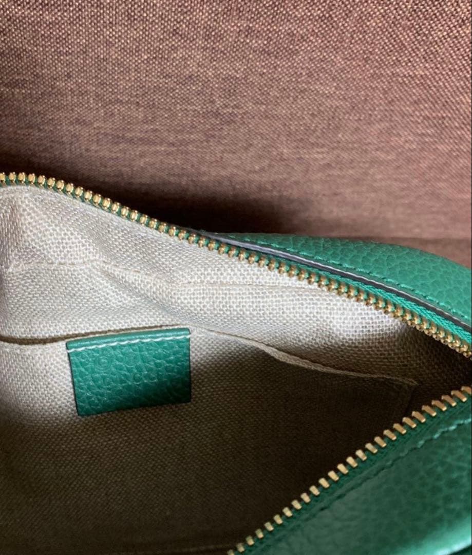 Gucci GGパターン ショルダーバッグ グリーン