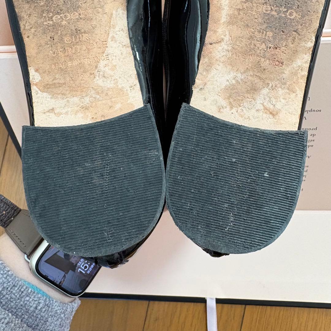 こ*ま様 38 レペット　Repetto ブラック フラットシューズ