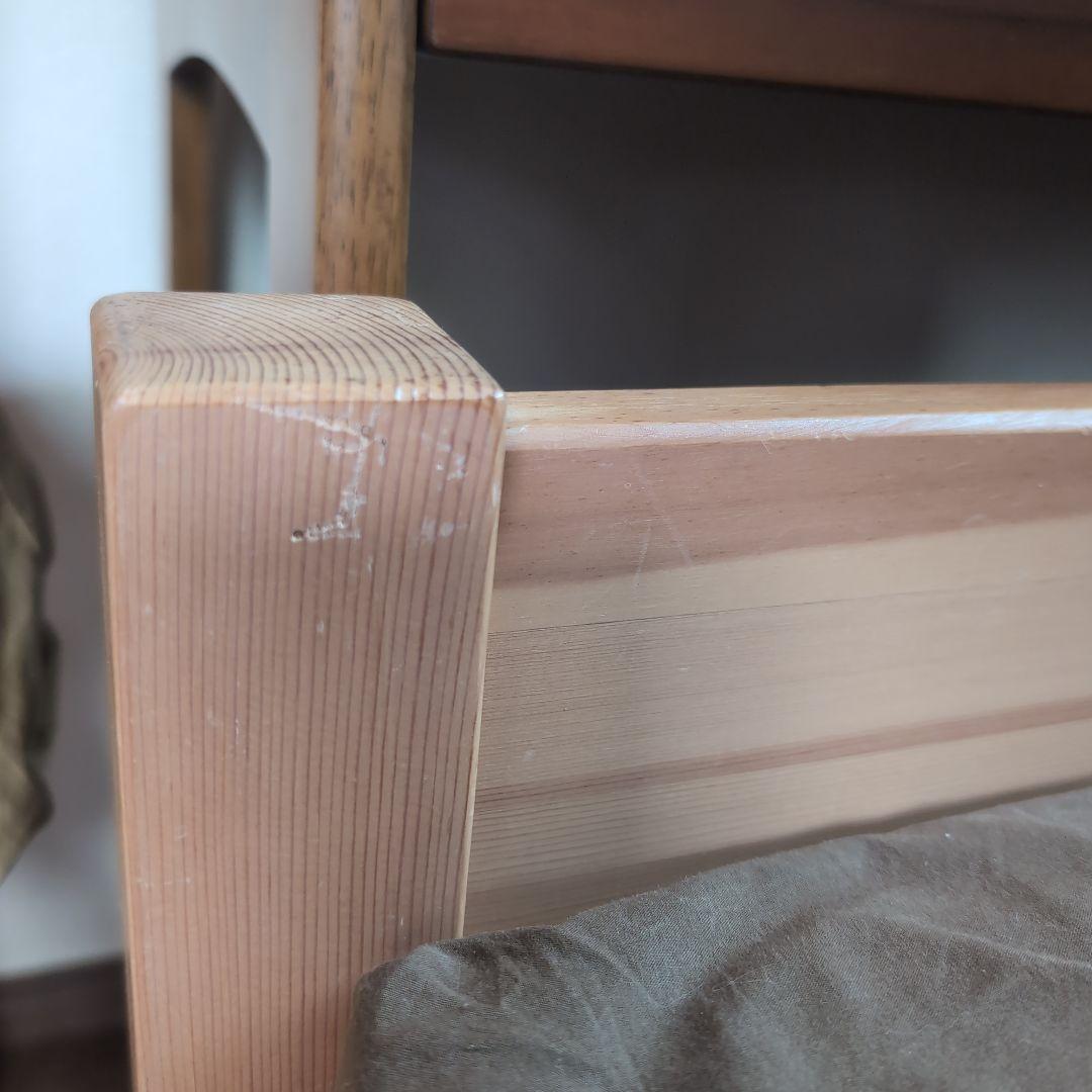 【引き取り限定】無印良品　パイン材　ベッドフレーム　　シングル