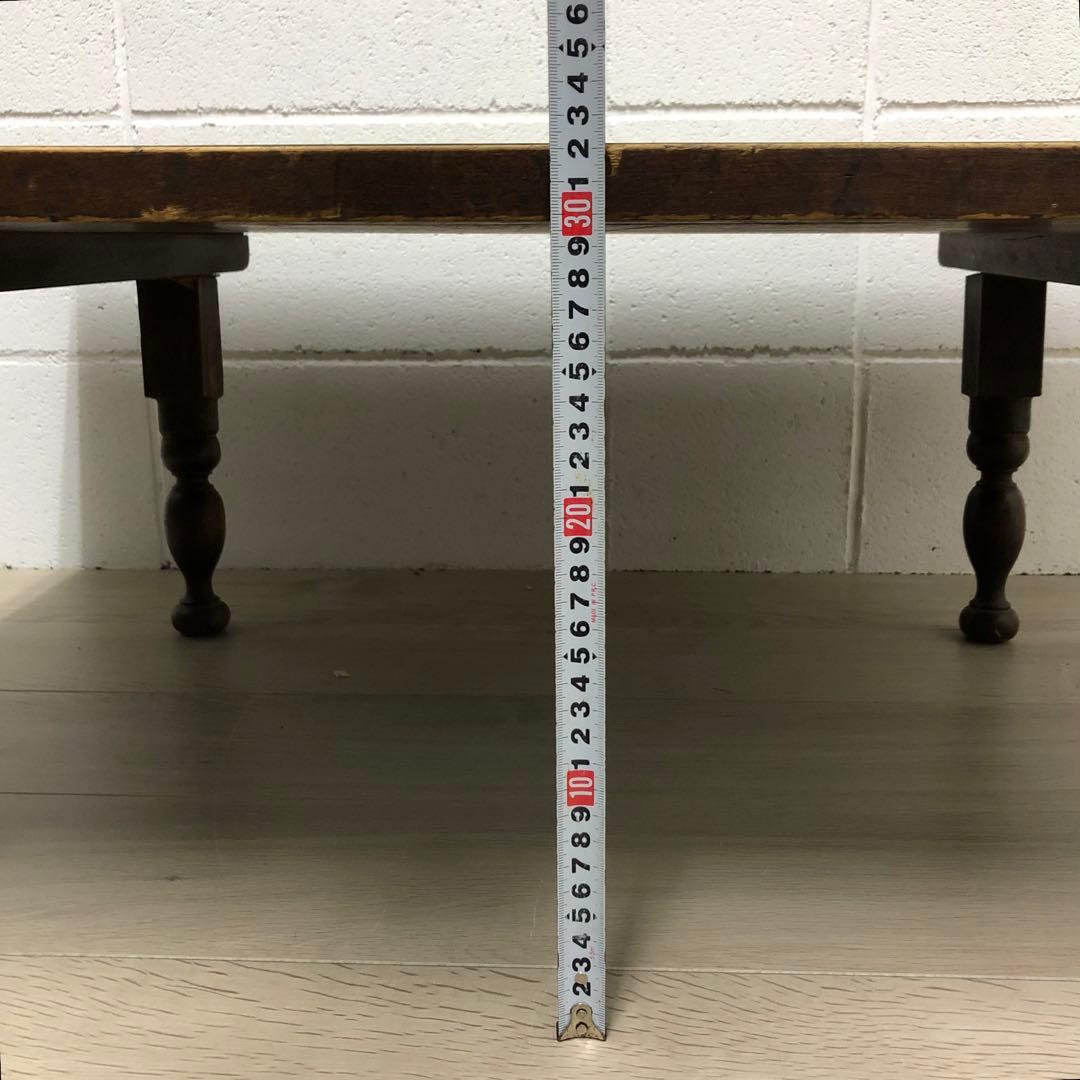 昭和レトロ　ちゃぶ台　木製　文机　座卓　ブラウン　作業台