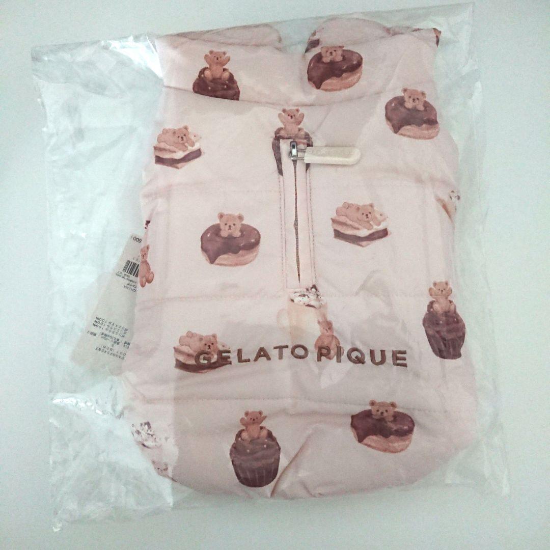 ジェラートピケ 中綿ベスト クマ Sサイズ