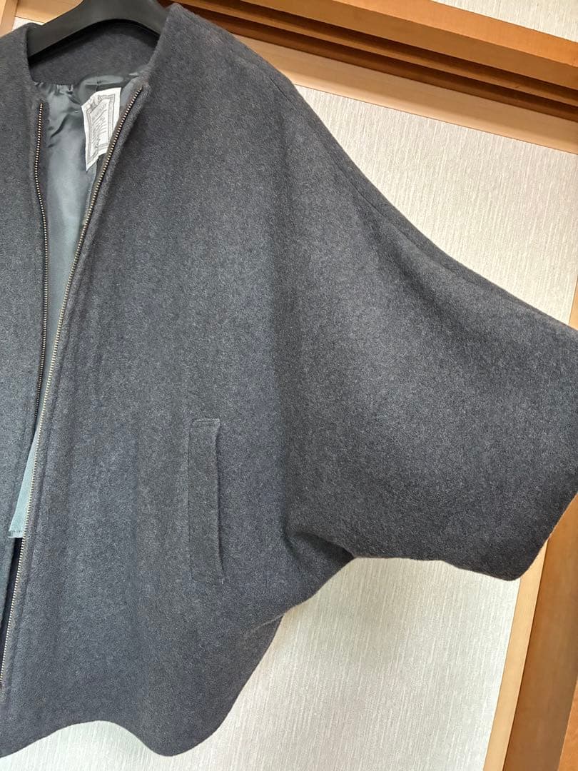 最終お値引き⭐︎美品BEARDSLEY⭐︎ビアズリー⭐︎ウールポンチョコート⭐︎裏地付き