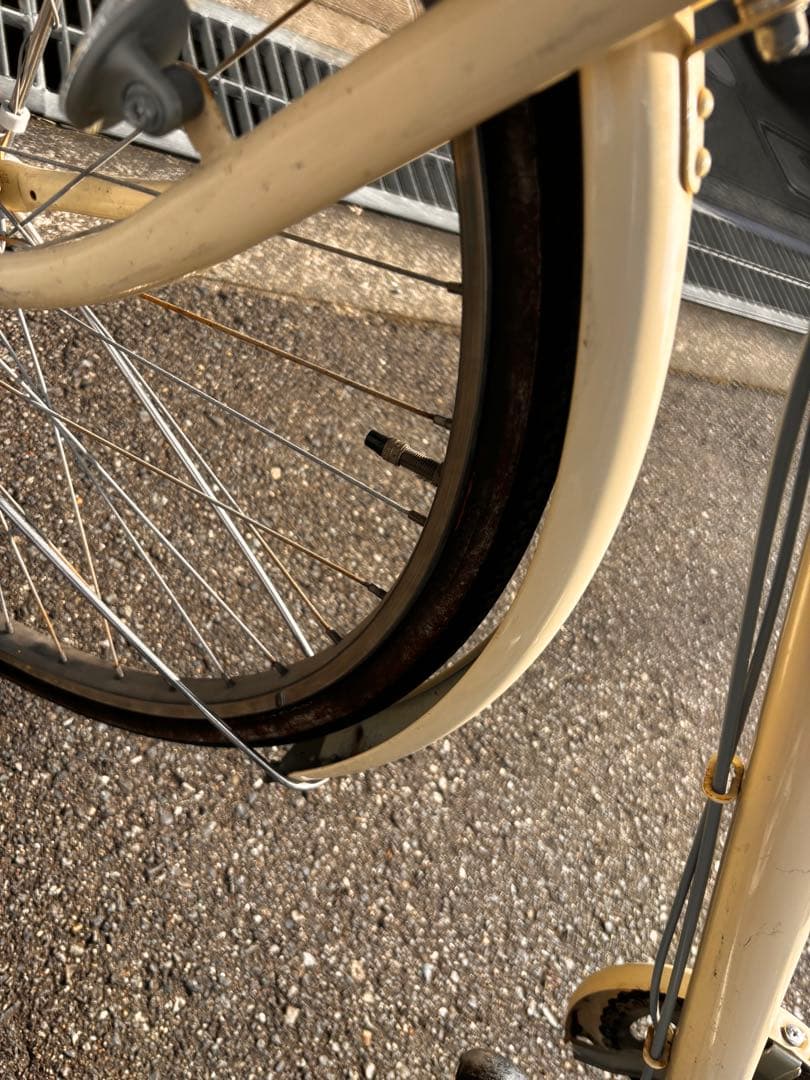 引き取り専用価格　ブリヂストン　ママチャリ　自転車　本体　カジュナ　ベージュ