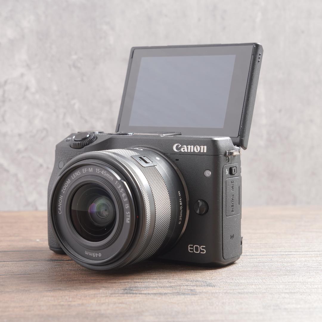 ✨美品✨Wi-Fi✨自撮りOK✨ブラック✨Canon EOS M3　958-1