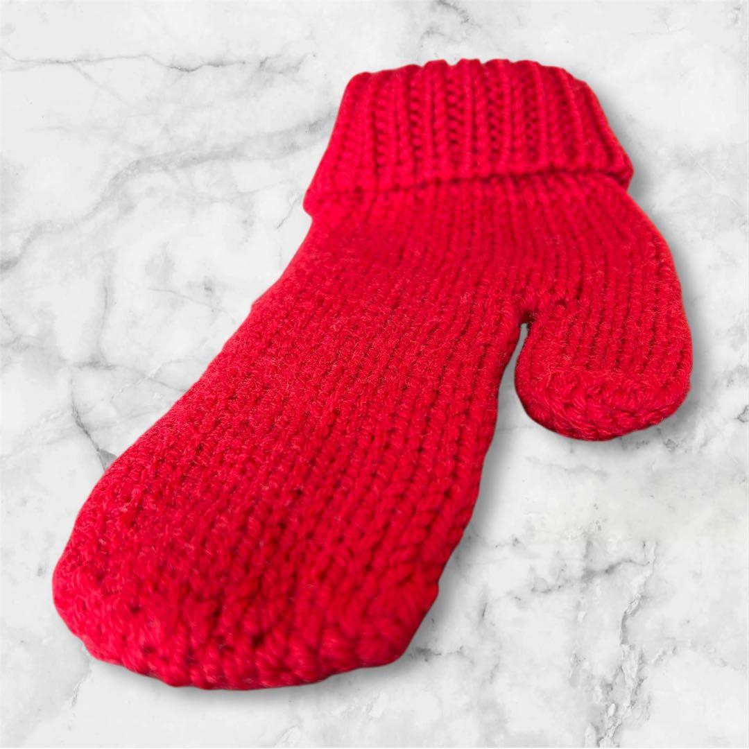 ルイヴィトン LOUIS VUITTON ミトン 手袋 赤 プレゼント向き