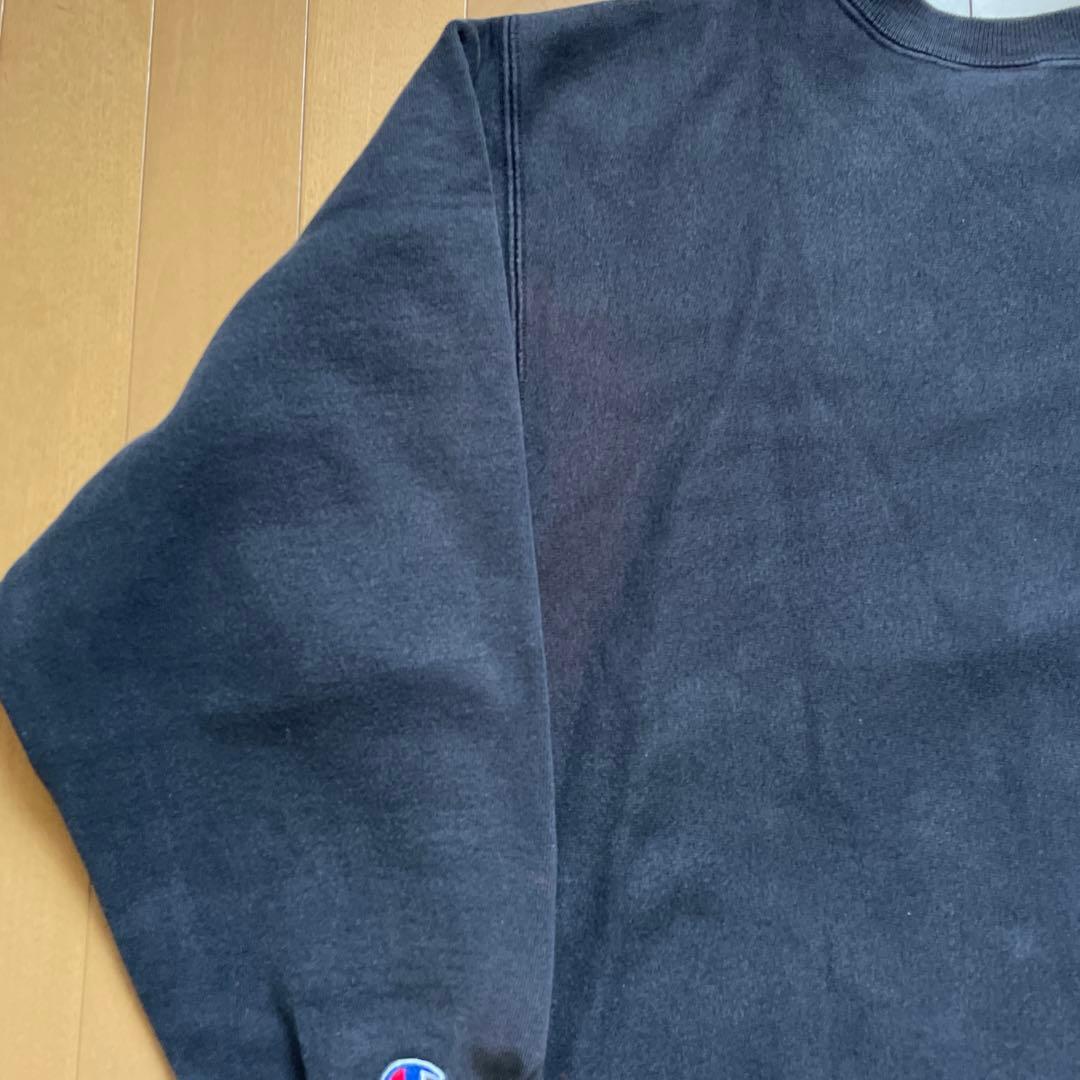 90s チャンピオン リバースウィーブ スウェット　usa製 ブラック　サイズL