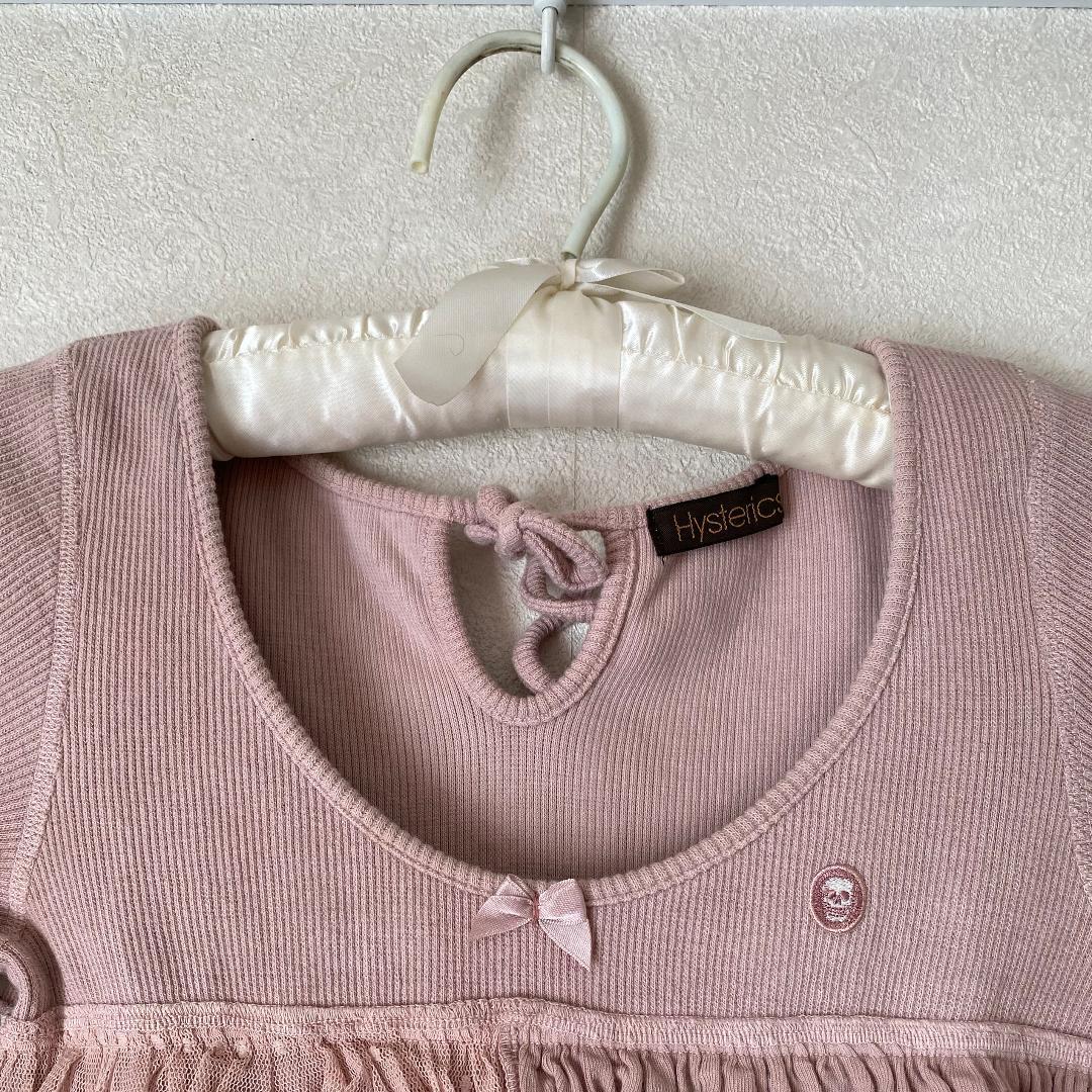 希少 HYSTERICS ピンクフリルロングTシャツ＆ミニスカート（ワンピース）