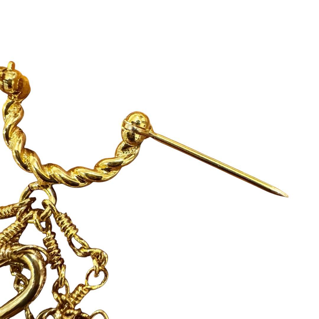 ルイヴィトン　スウィート　モノグラム　5連アイコンフリンジ　ブローチ　極美品