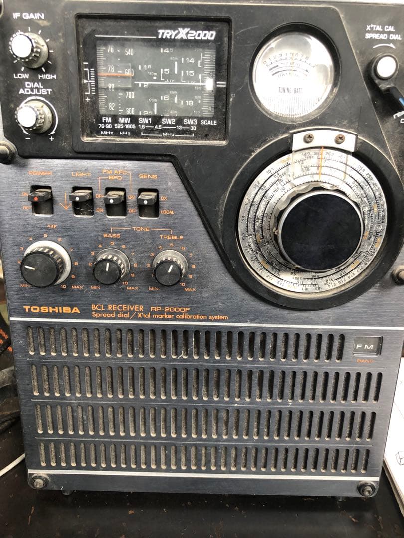 TOSHIBA 東芝　RP-2000F　TRYX2000　BCLラジオ　5バンド