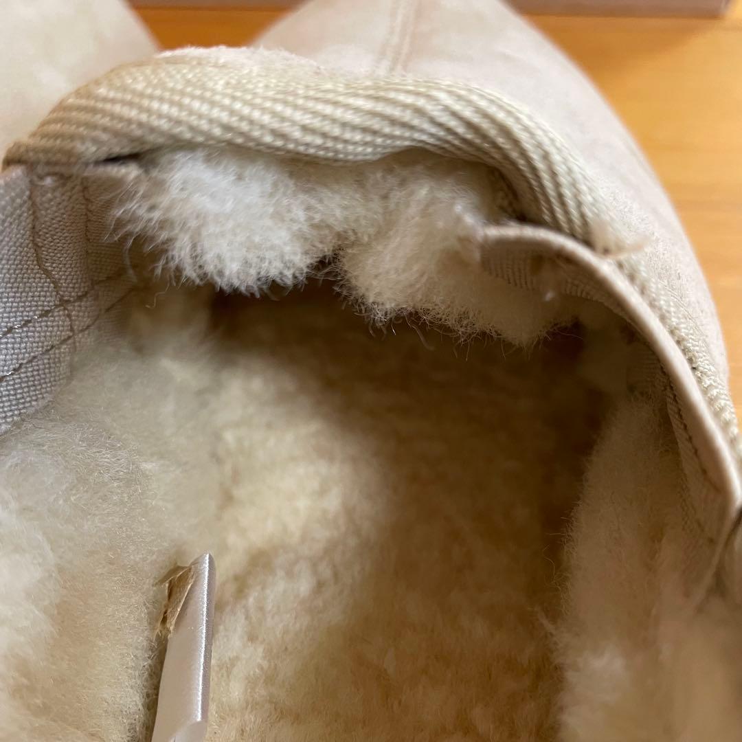 【新品】エスタシオン リアル ムートン スリッポン ベージュ ふかふか 軽量