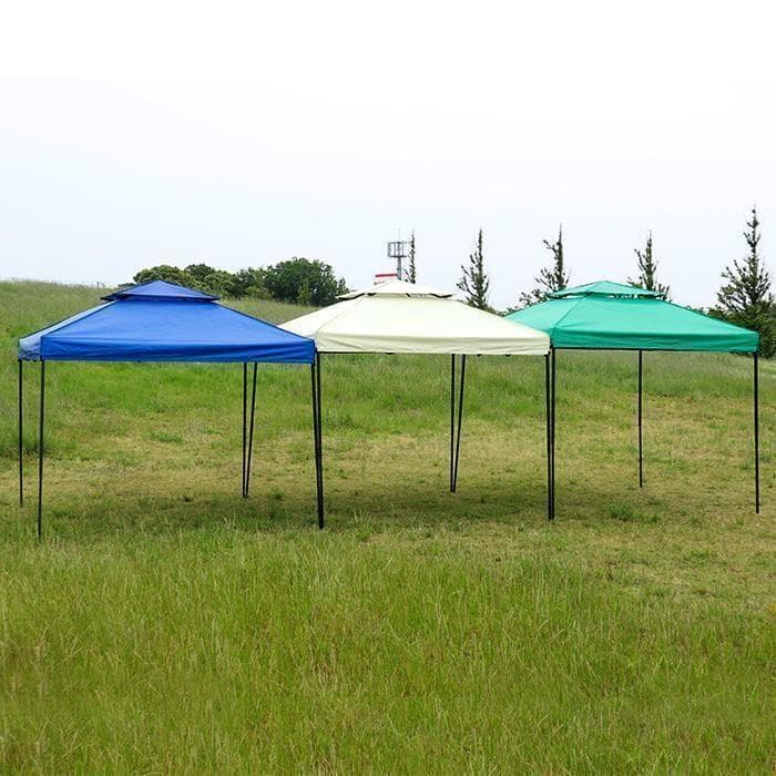 風通し良好★ テント UVカット 遮光 遮熱 高さ3段調整 ブルー 他カラー有