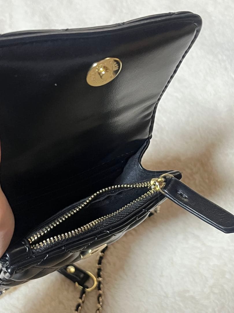 【そら】DIANTE レザーロゴミニバッグ