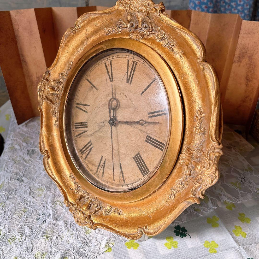 フレンチアンティーク調 壁掛け時計 GL №.2 ウォールクロック 店舗什器