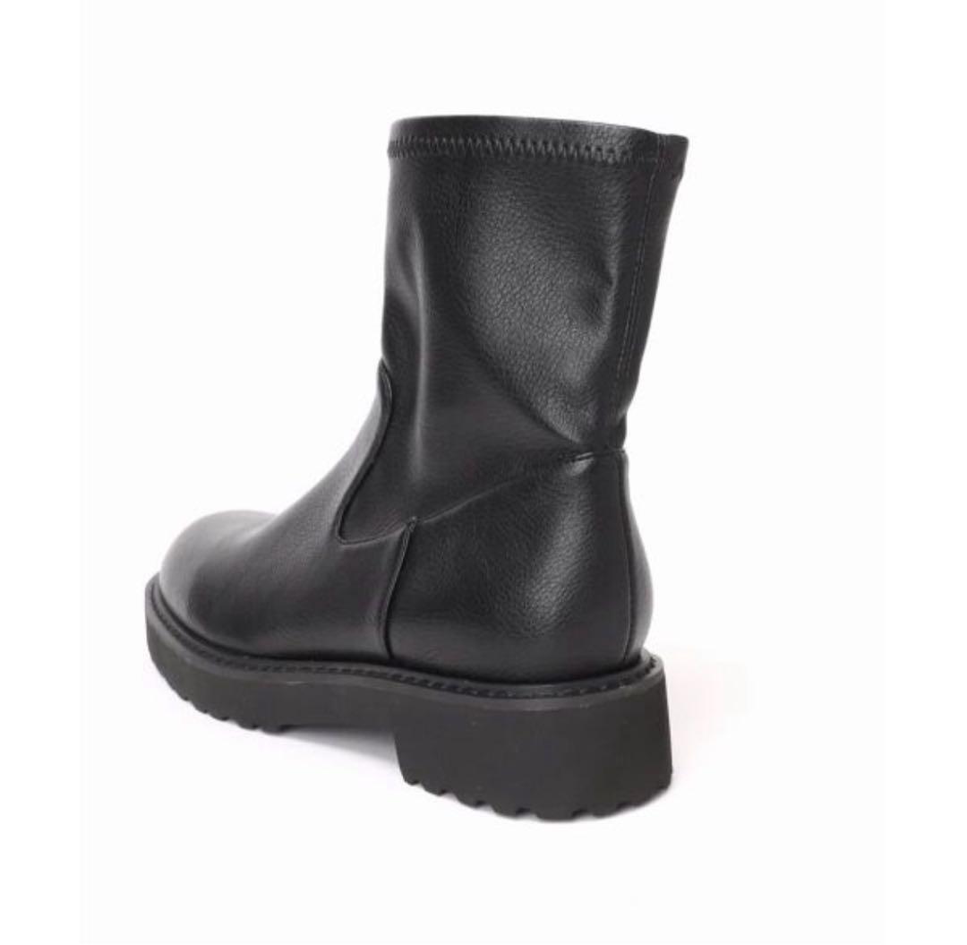 ルタロン　3.5cmトラックソールフィットショートブーツ　XL