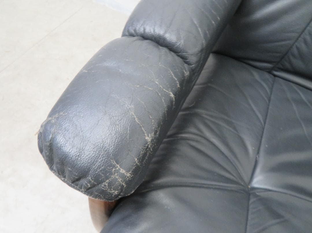 本革■冨士ファニチャ■リクライナー&オットマン■パーソナルチェア■北欧モダン■