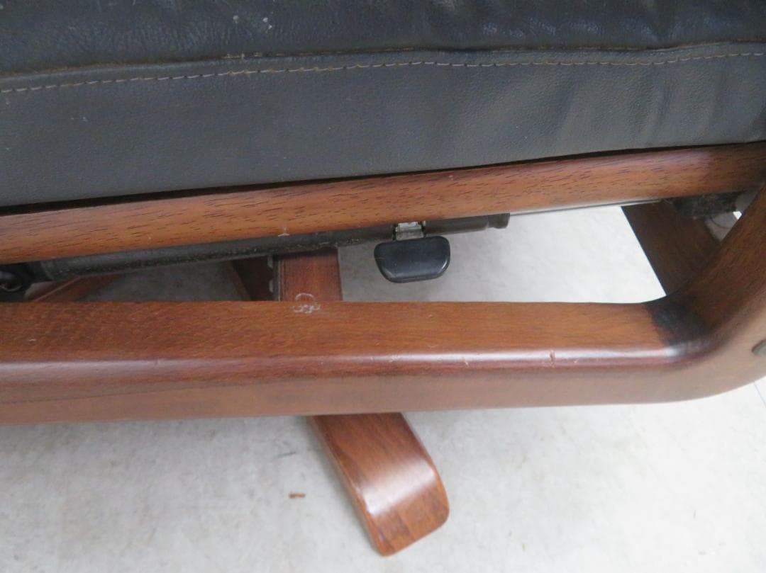 本革■冨士ファニチャ■リクライナー&オットマン■パーソナルチェア■北欧モダン■