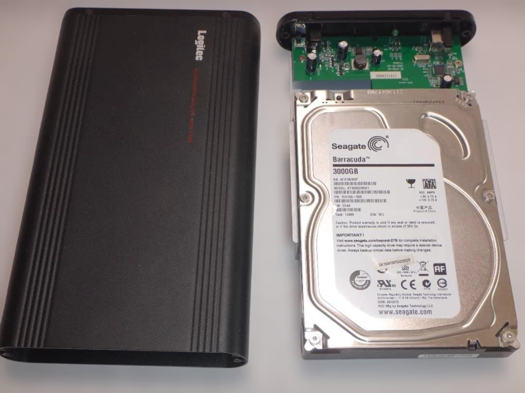 外付けハードディスク・ドライブ Seagate Barracuda 3000GB 3TB HDD