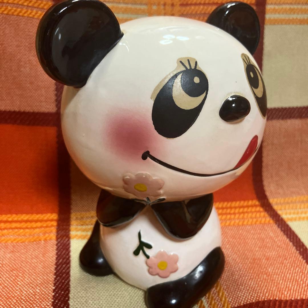 昭和レトロ　内藤ルネ　パンダさん　貯金箱