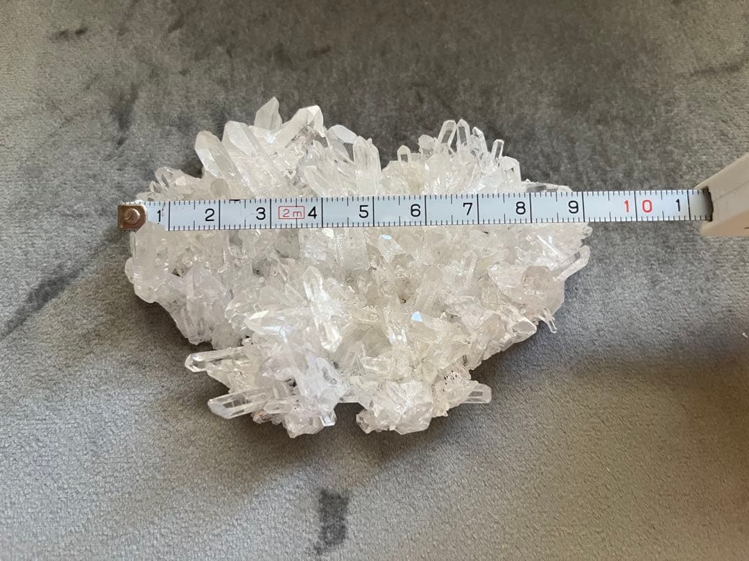 9cm高品質 水晶　クラスター