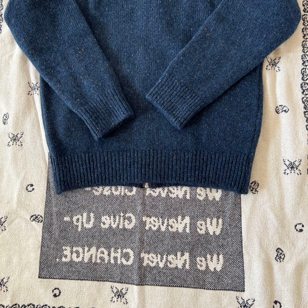 Papas ジップアップ　ニットセーター　新品未使用