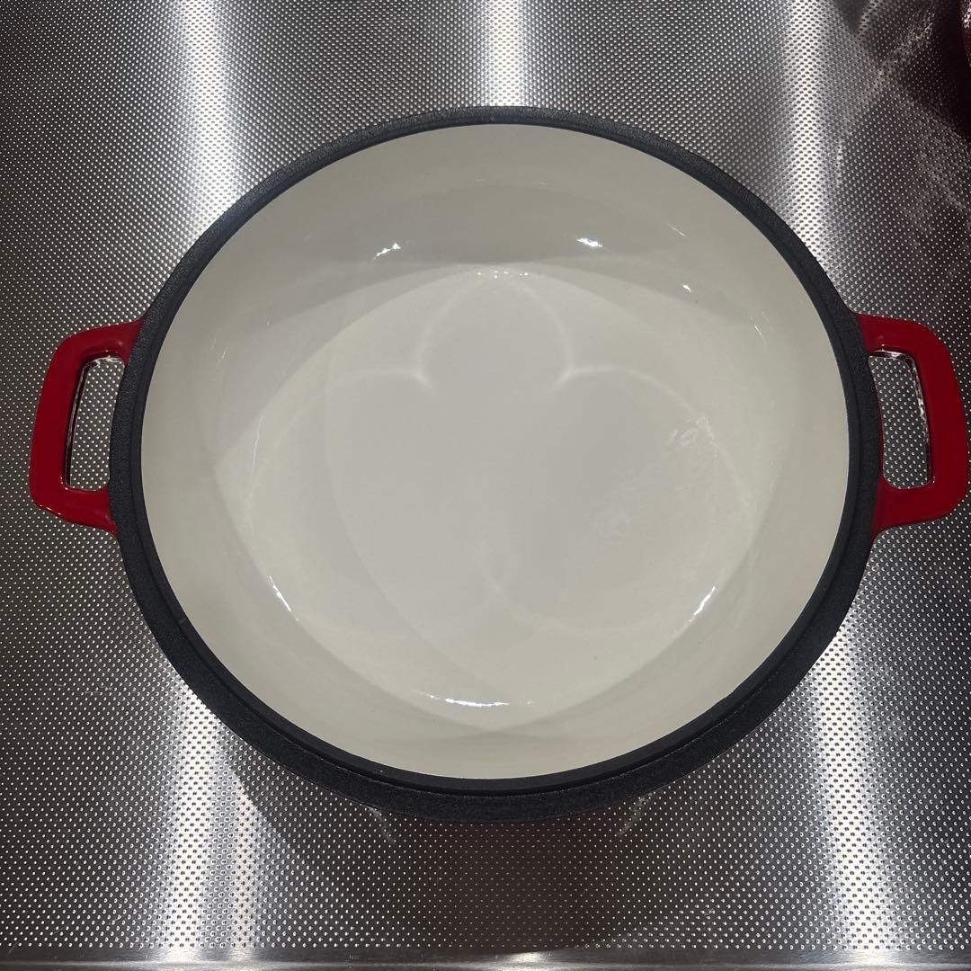 2-in-1鋳鉄製ダッチオーブンポット　エナメル鋳鉄鍋