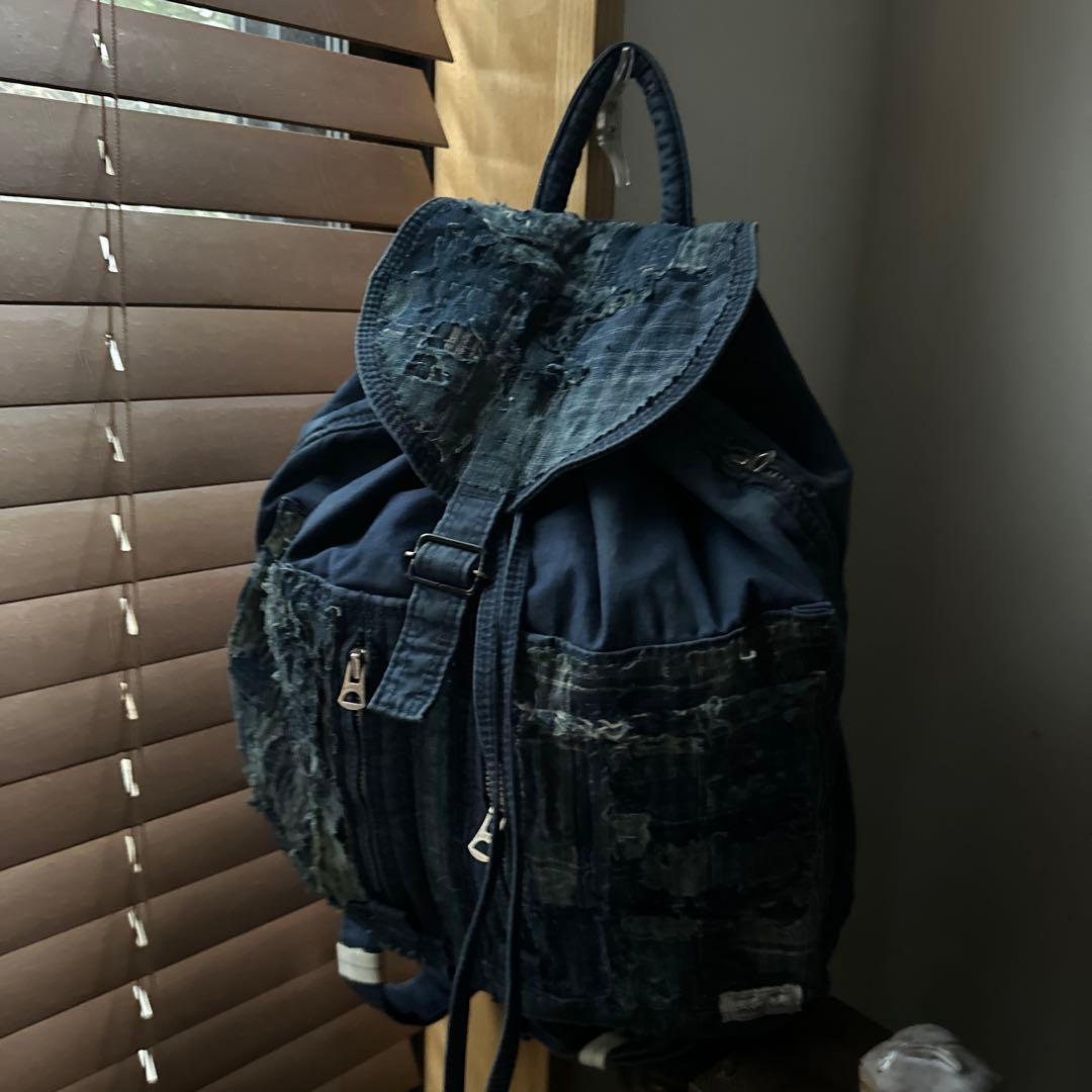 f*n様 ポーターをリメイク/藍染／襤褸