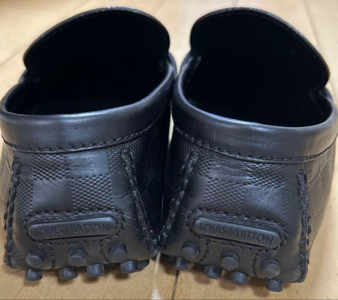 ルイビトンLOUIS VUITTON ダミエパターン ホッケンハイム ローファー