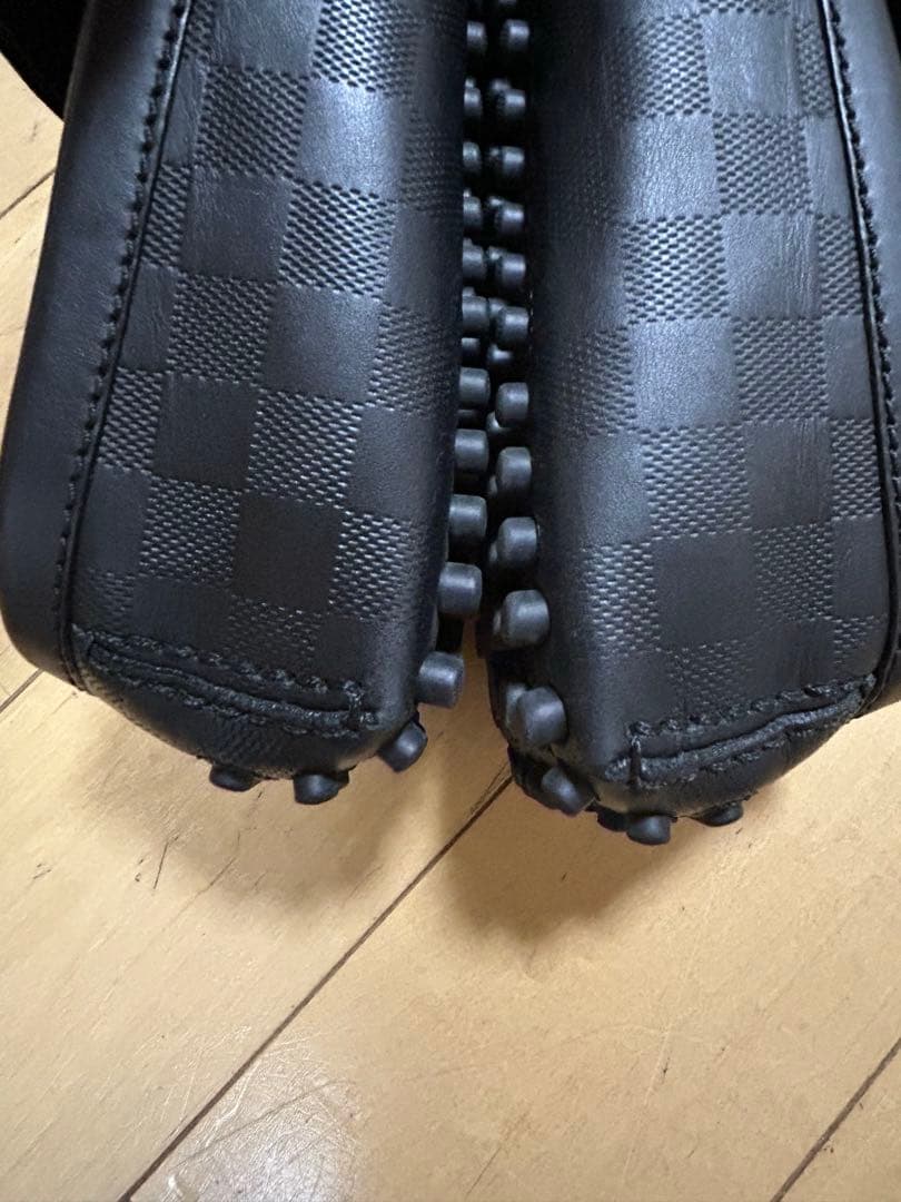 ルイビトンLOUIS VUITTON ダミエパターン ホッケンハイム ローファー