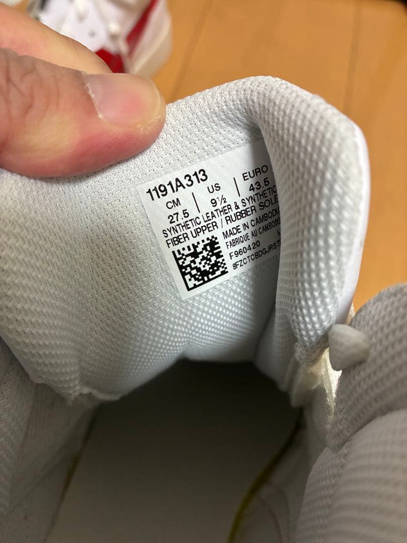 美品asics Japan L Mid classic Red 1191A313