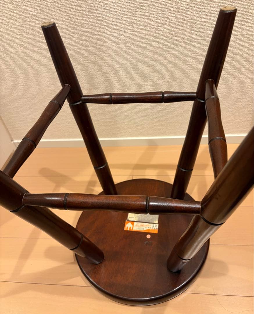 松本民芸 T字四脚スツール 丸椅子