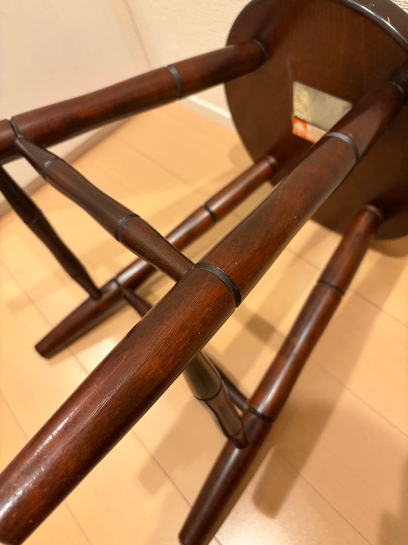 松本民芸 T字四脚スツール 丸椅子