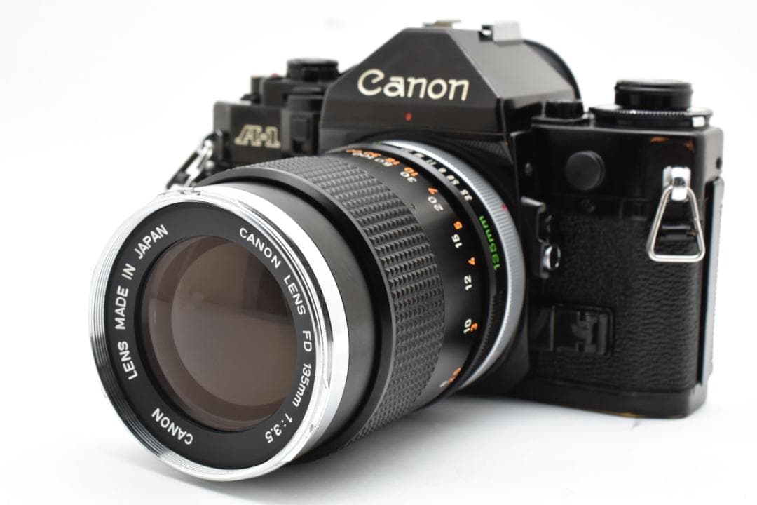 Canon A-1 ＋ FD135mm F3.5 レンズセット 動作・光学良好