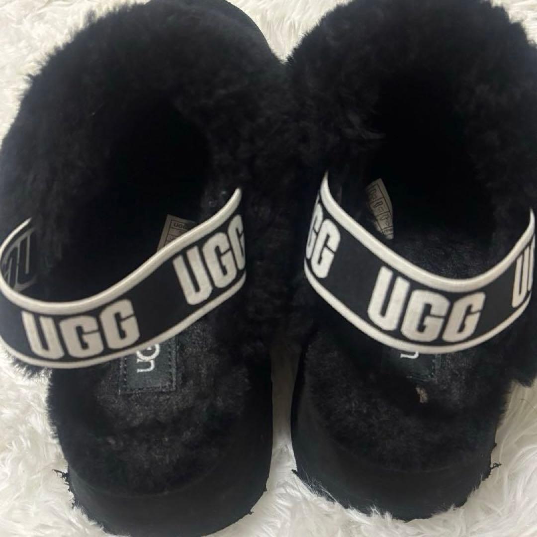 UGG Funkette ファンケット 厚底 サンダル ブラック 23cm