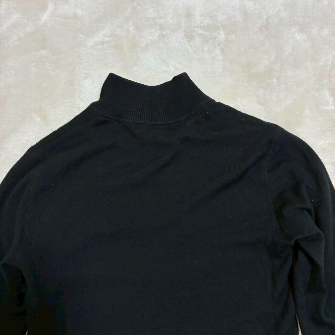 BURBERRY BLACK LABEL ドライバーズニット　ジャケット　黒　3