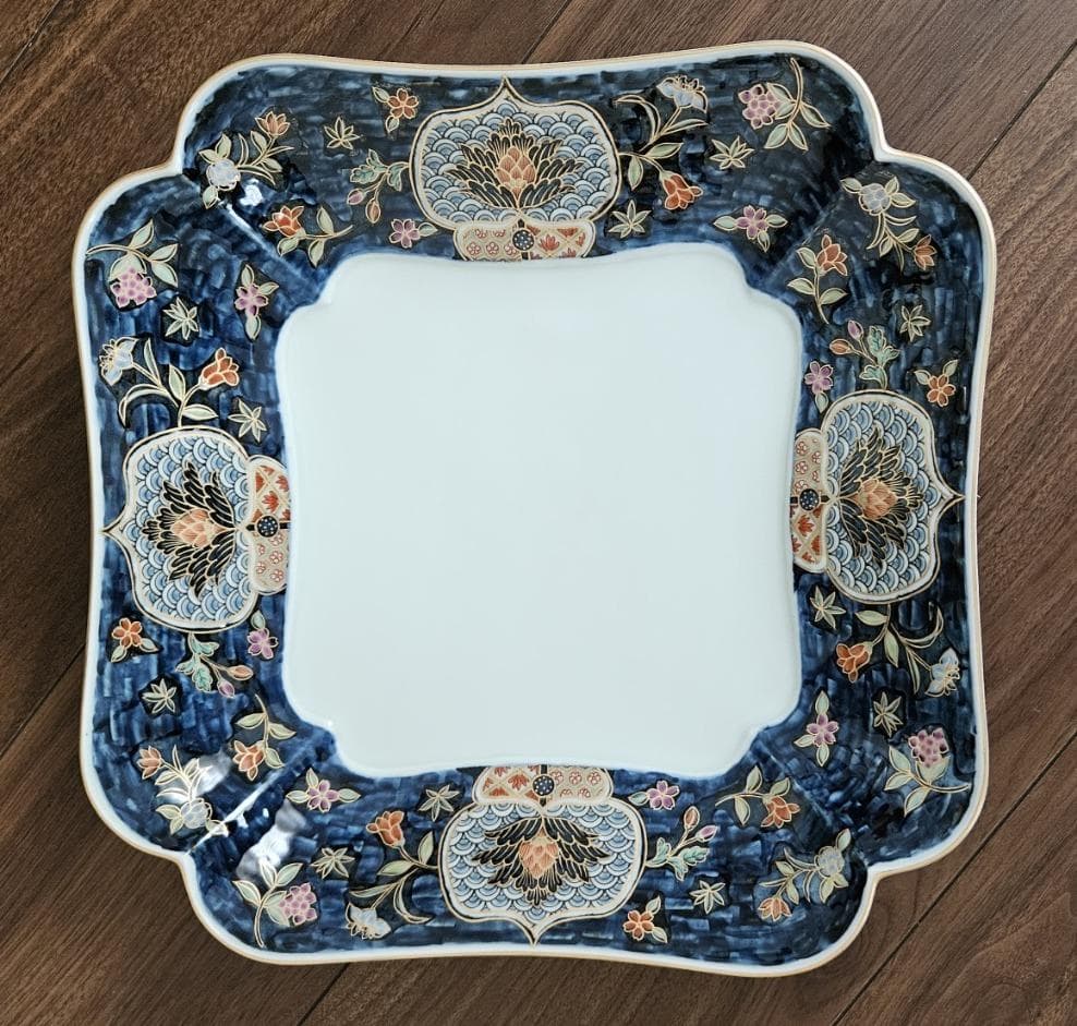 有田焼（賞美堂）　花柄の陶磁器皿6点セット