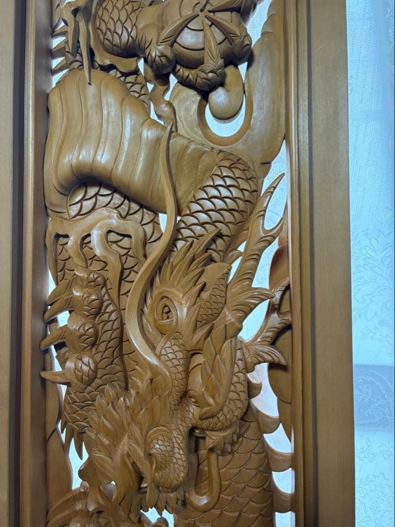【希少商品】 龍神 ★開運 ドラゴン 彫刻家具材○可